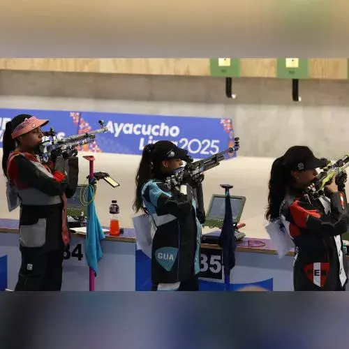 El equipo de tiro deportivo ganó la primera medalla de oro para Guatemala en los Juegos Bolivarianos Lima-Ayacucho 2025