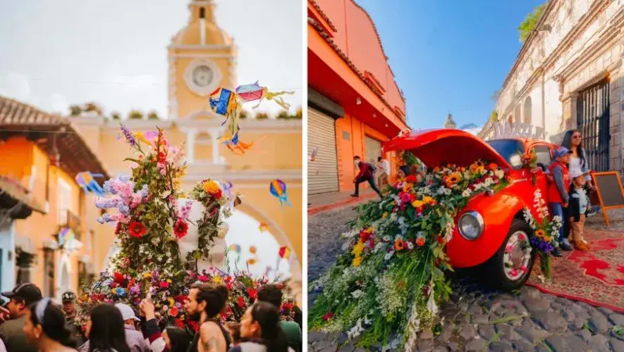 Festival de las Flores 2025 en Antigua Guatemala cierres vehiculares y parqueos