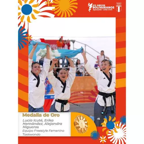 Guatemala brilla con oro en Taekwondo por equipos femenino en los Juegos Bolivarianos 2025