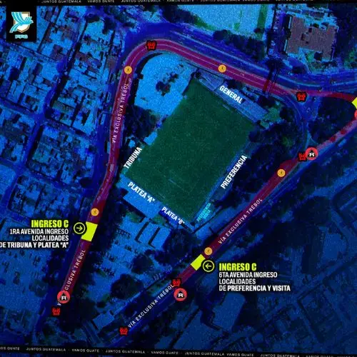 Ingreso al Estadio del Trébol para el Guatemala vs Panamá 2025