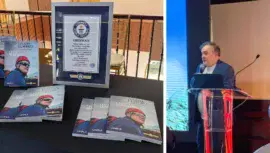 Jaime Viñals presentó «Legado de Cumbres» libro de Récord Guinness de 14 volcanes en 15 días