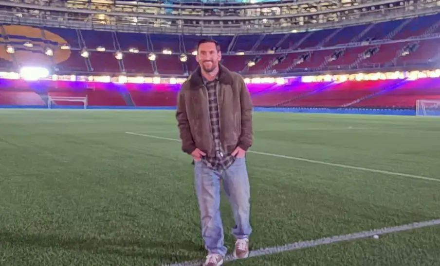 Messi visitó el remodelado Camp Nou y habló sobre su deseo de volver a Barcelona, noviembre 2025