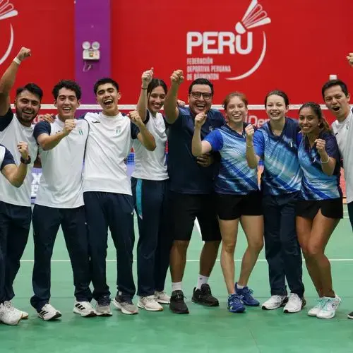 equipos mixto de Badminton guatemalteco en los Juegos Bolivarianos 2025