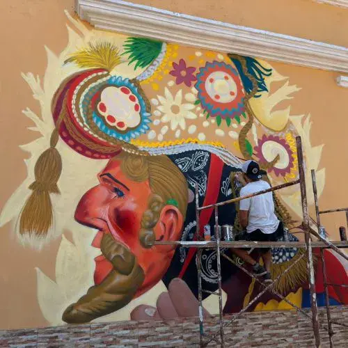 murales artísticos en Santo Domingo Suchitepéquez