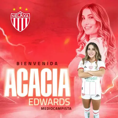 Acacia Edwards fichó por Necaxa 2026
