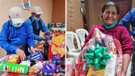 Canastas navideñas de los Abuelitos Heladeros 2025