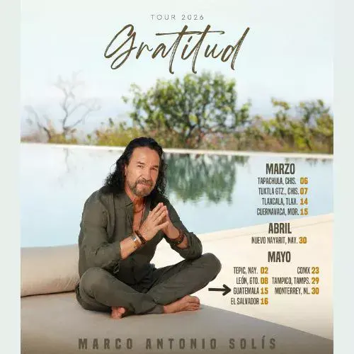 El concierto de Marco Antonio Solís en Guatemala 2026