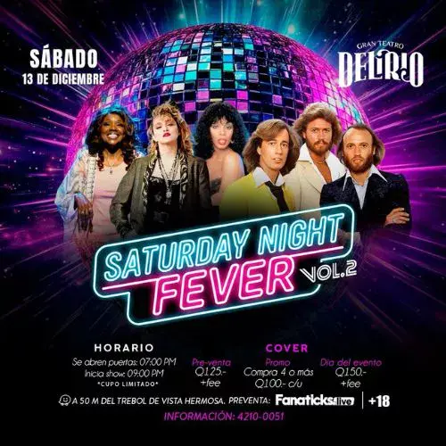 Fiesta Saturday Night Fever en Guatemala 2025