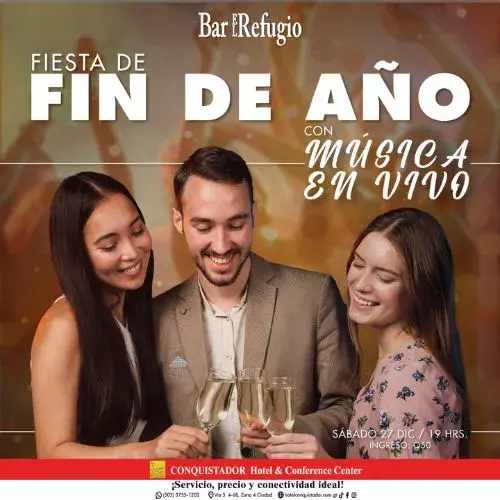 Fiesta de Año Nuevo 2026 en Hotel Conquistador