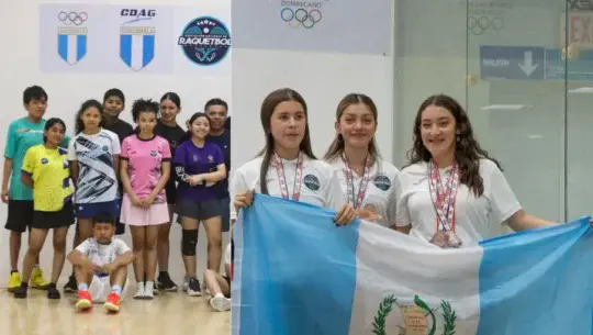 Guatemala cerró su participación con 6 medallas en el Mundial Junior de Ráquetbol 2025