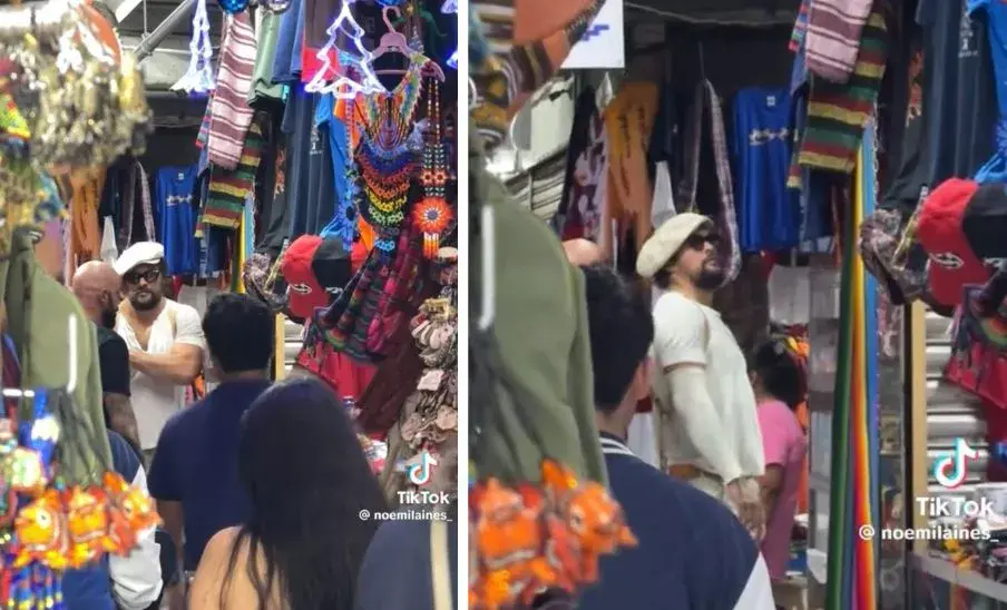 Jason Momoa en Guatemala visitó el Mercado Central de Guatemala.