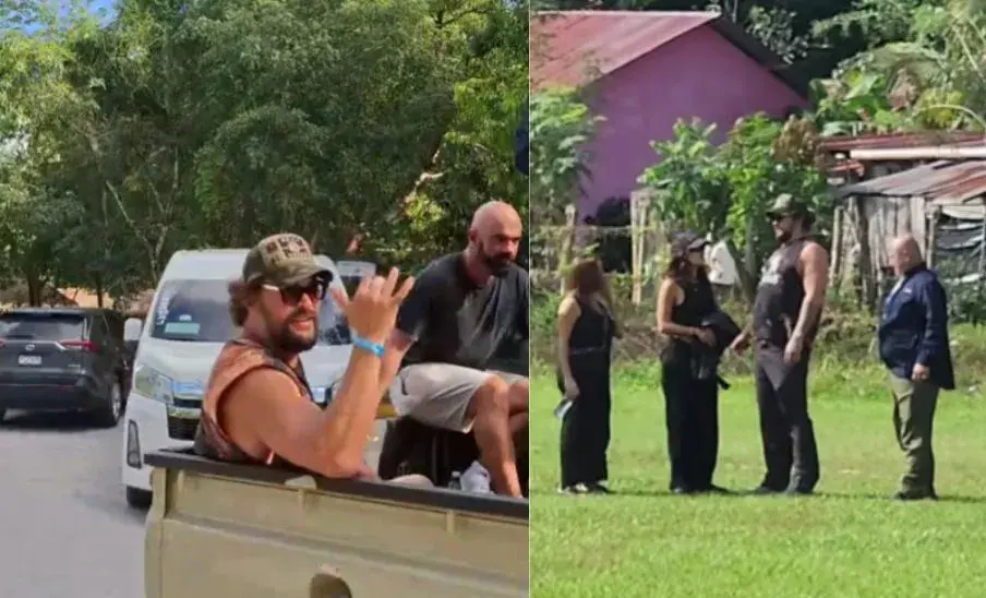 Jason Momoa visitó Tikal junto a Adria Arjona