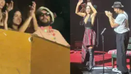 Jason Momoa y Adria Arjona estuvieron presentes en el concierto de Ricardo Arjona en Guatemala 2025