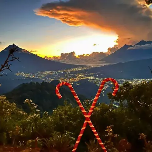 Mirador navideño en Los Celajes de Antigua 2025
