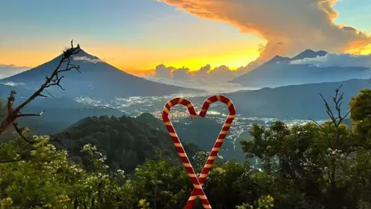 Mirador navideño en Los Celajes de Antigua 2025