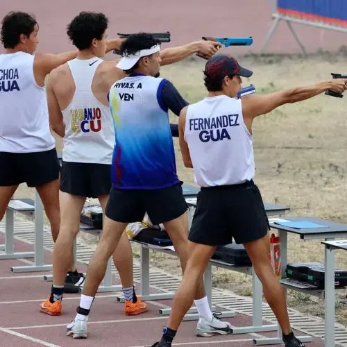 Prueba de Láser en los Juegos Bolivarianos 2025