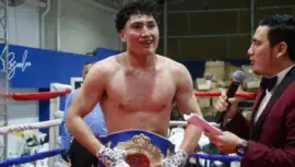 Remsey Trujillo se coronó campeón del título supermediano WBF, diciembre 2025