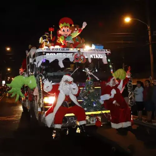 Unas Rutas alternas por Desfile Navideño de Bomberos Voluntarios 2025