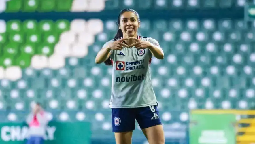 Ana Lucía Martínez anotó doblete en la goleada y debut del Cruz Azul Femenil en el Clausura 2026