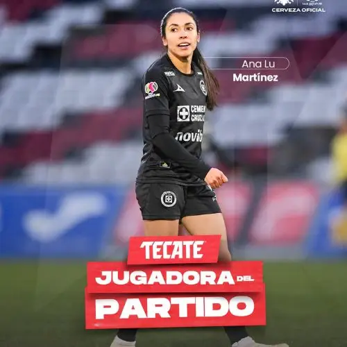 Ana Lucía Martínez jugadora del partido J5 Liga MX