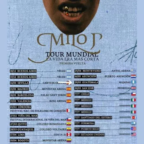 El concierto de Milo J en Guatemala 2026