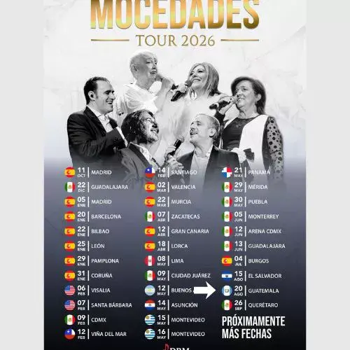 El concierto de Mocedades en Guatemala 2026