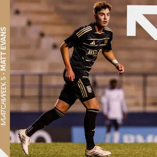 Matt Evas en la MLS NEXT PRO