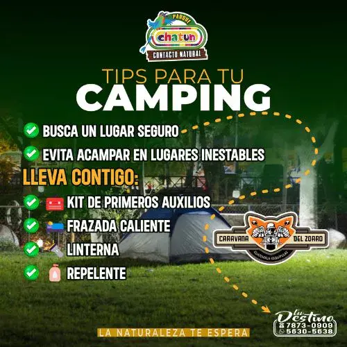 Parque Chatún ofrece paquetes de camping para la Caravana del Zorro 2026
