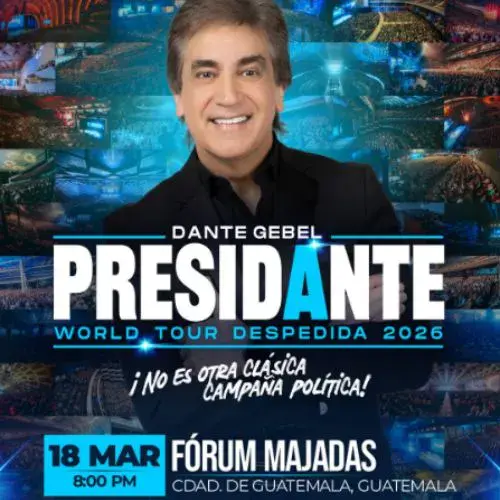 Show Dante Gebel en Guatemala 2026