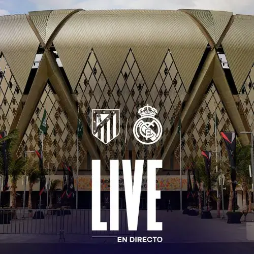 Ver en Vivo Atlético de Madrid vs Real Madrid semifinal supercopa de españa 2026