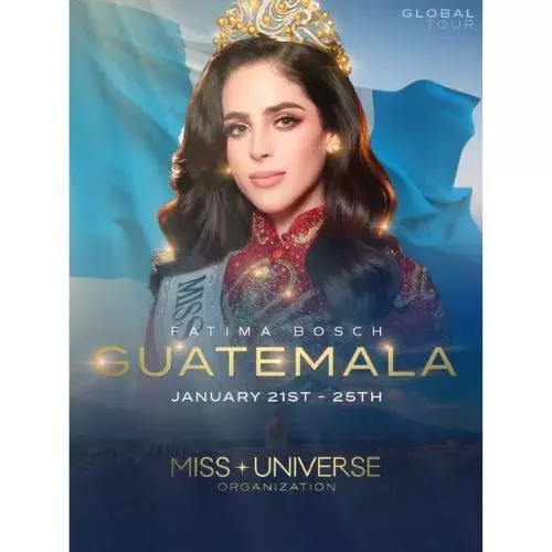 Visita Fátima Bosch, Miss Universe 2025, en Guatemala