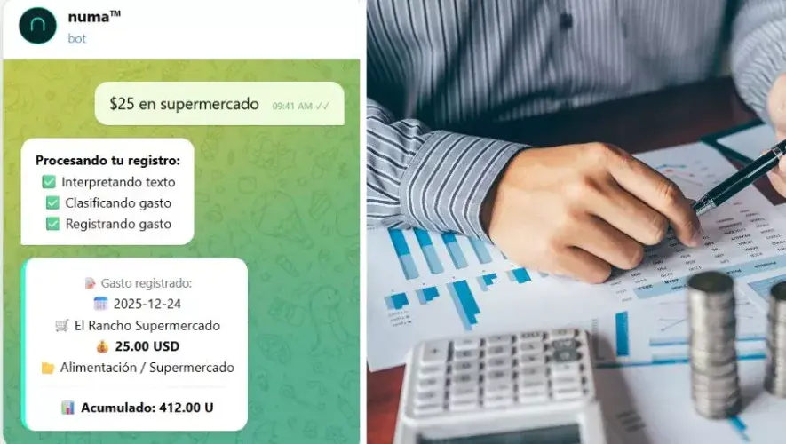 numa asistente financiero en formato de chat