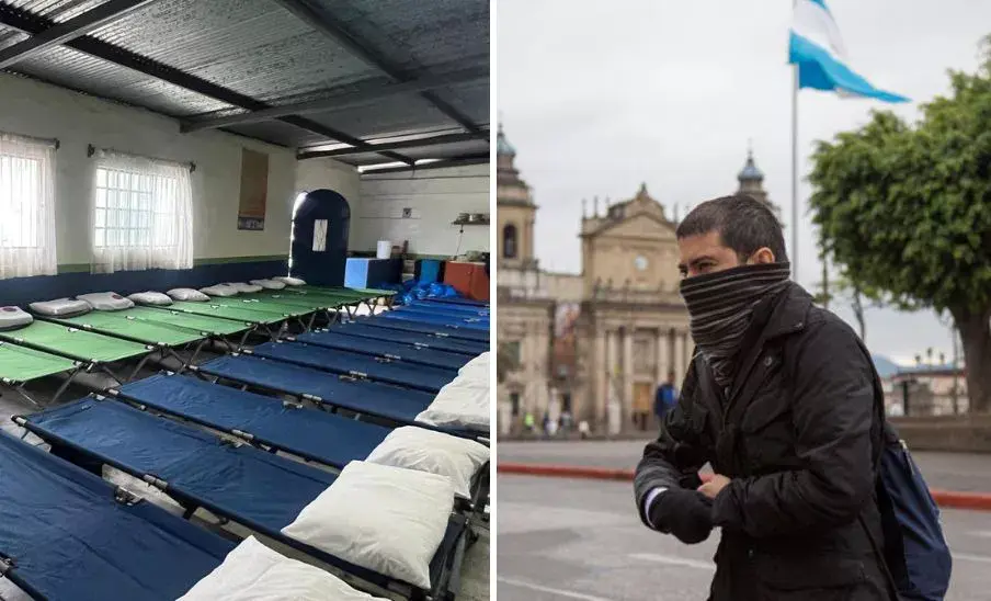 Albergues habilitados por el frío en Guatemala 2026