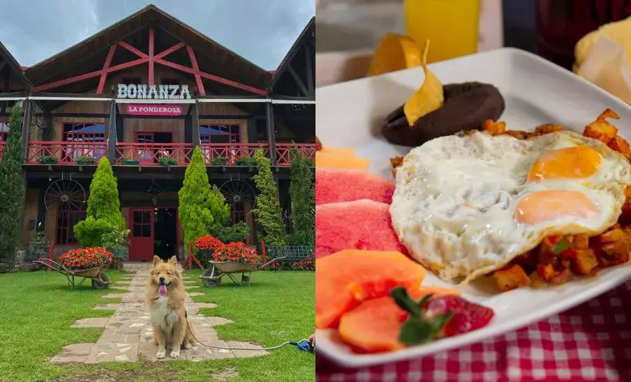 Bonanza La Ponderosa, un restaurante con granja y espacios al aire libre en Tecpán
