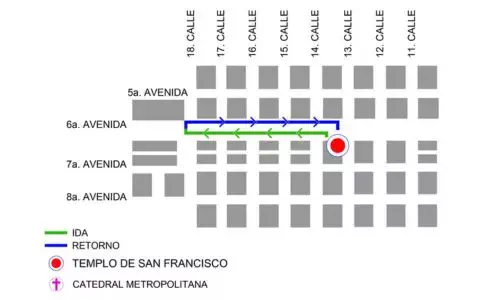 Cuaresma Procesión Jesús de la Justicia, Templo San Francisco 18 de febrero