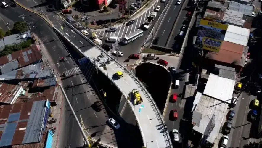 Habilitan paso a desnivel hacia San José Pinula