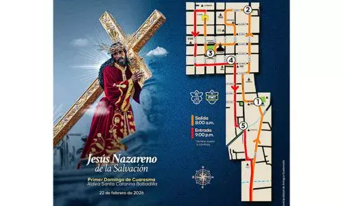 Procesión 22 de febrero 2026 en Antigua Guatemala