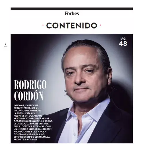 Rodrigo Cordón destaca en portada de Forbes Centroamérica