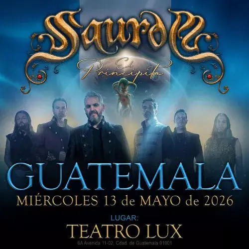 Saurom en concierto en Guatemala 2026