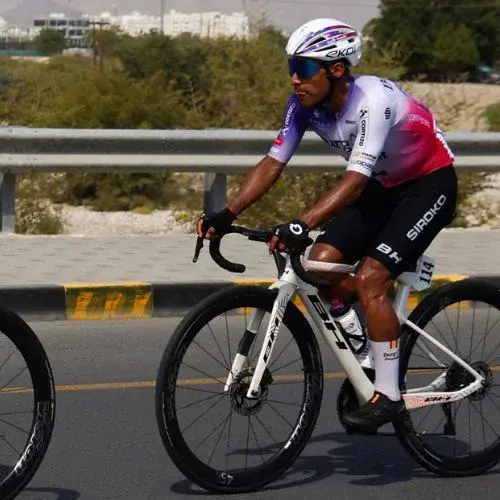 Sergio Chumil finalizó el Tour de Omán 2026 con el equipo Burgos Burpallet BH