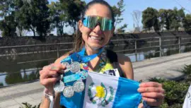 Andrea Abularach en la Maratón de Tokio 2026