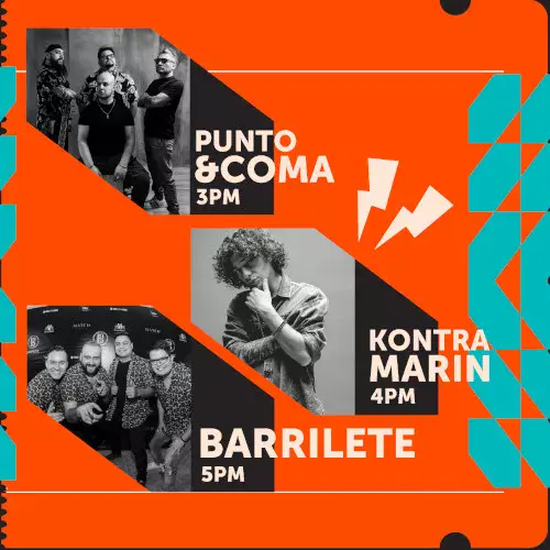 Artistas que se presentarán en el Zapote Fest 2026 en Guatemala