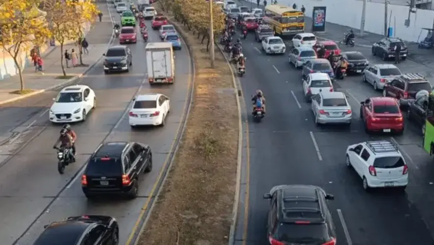 Carriles reversibles en la Ciudad de Guatemala