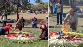 Ceremonia maya para dar la bienvenida al equinoccio de primavera