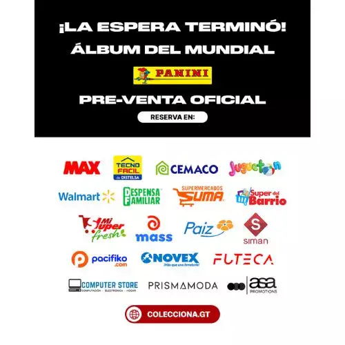 Comprar Álbum del Mundial 2026 en Guatemala