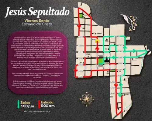 Procesión 3 de abril 2026, Jesús Sepultado Escuela de Cristo Antigua Guatemala
