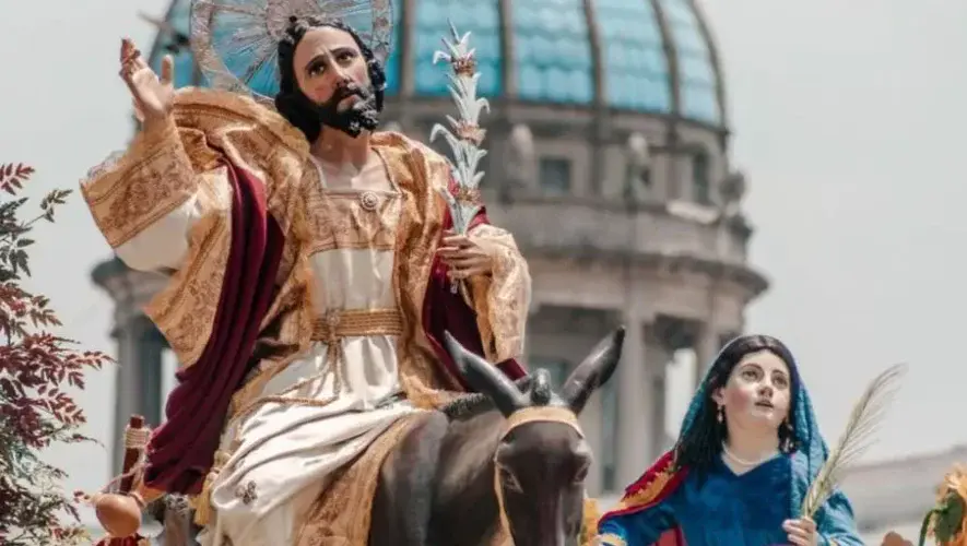 Procesi&oacute;n Jes&uacute;s de las Palmas 2026 en Ciudad de Guatemala