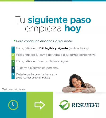 Resuelve, nueva empresa de soluciones financieras ofrece a los guatemaltecos préstamos de hasta Q2,000