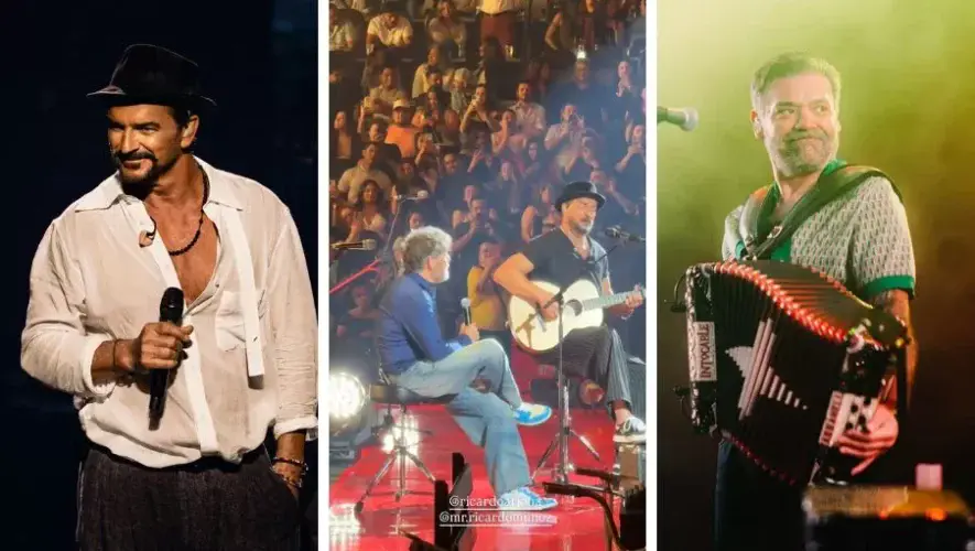 Ricardo Arjona compartió escenario con Ricardo Muñoz de Intocable