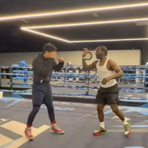 Sparring Lester Martínez y Terence Crawford